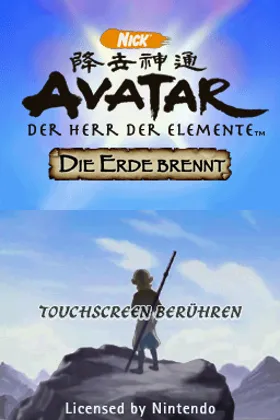 Avatar - Der Herr der Elemente - Die Erde Brennt (Germany) screen shot title